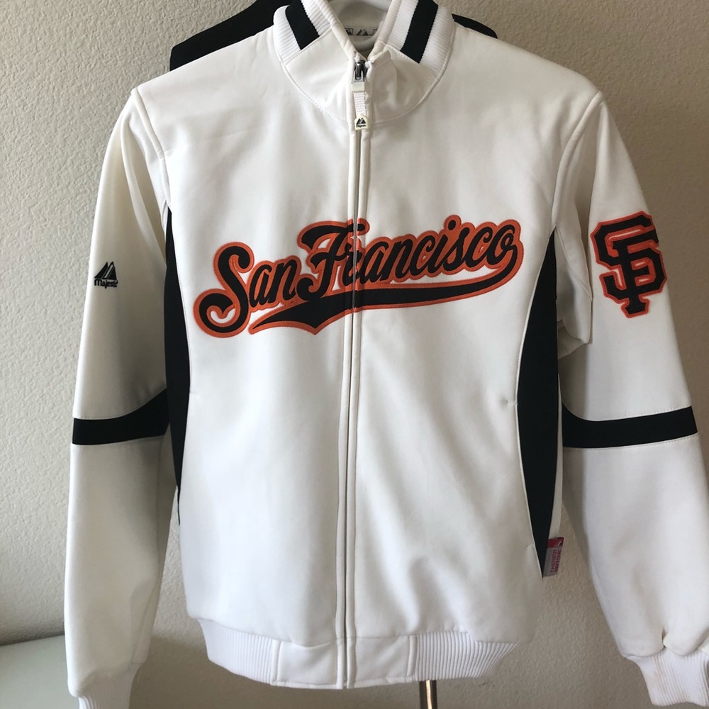 ❌❌SOLD ❌❌San Francisco Giants white bomber jacket